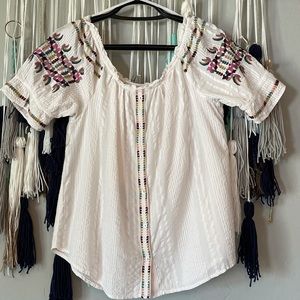 Anthropologie Akemi & Kin - Pajaro Blouse Top